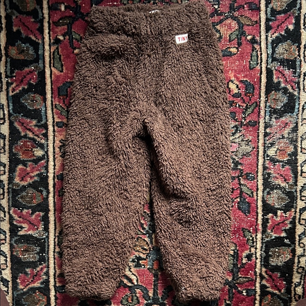 Brown Sherpa Fleece Pants 6Y